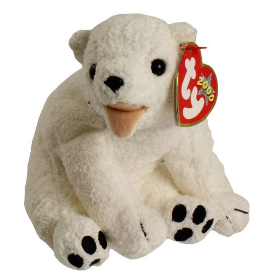 MWMT 6.5 Inch Internet Exclusive Ty Beanie Baby ~ ICEPACK the WWF Polar Bear 