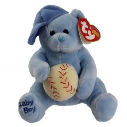 TY Beanie Baby - BABY BOY the Bear (Baseball Hat & Ball) (7 inch)