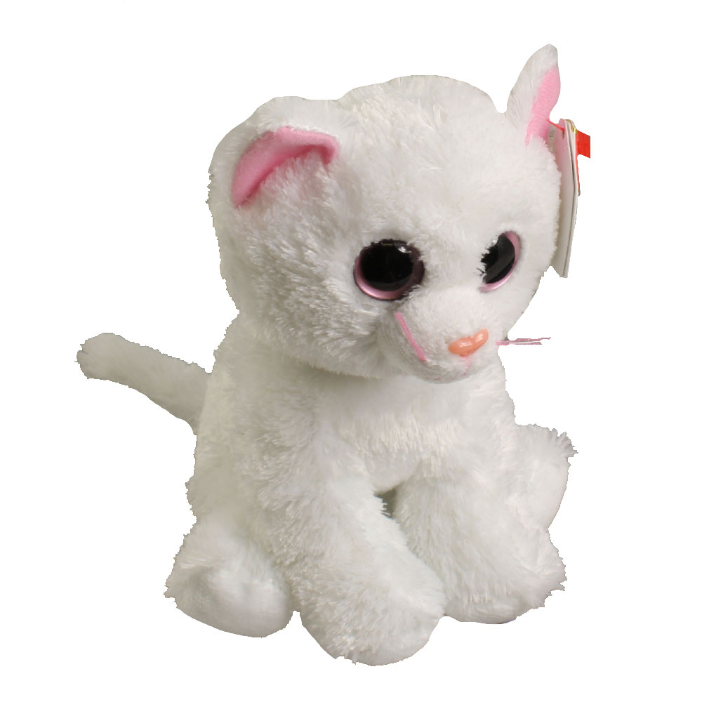 TY Beanie Baby - BIANCA the White Cat (Big Eye Version) (7 inch)