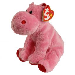 TY Beanie Baby - BIG KISS the Pink Hippo (6 inch)
