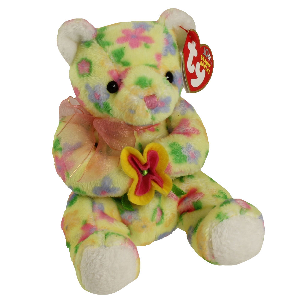 TY Beanie Baby - BLOOM the Bear (7 inch)