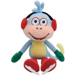 TY Beanie Baby - BOOTS the Monkey (Dora the Explorer - Ice Skating) (8 inch)