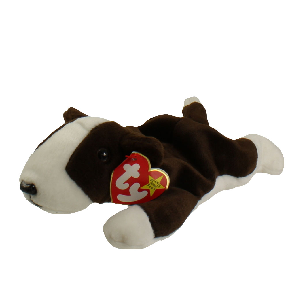 TY Beanie Baby - BRUNO the Bull Terrier Dog (8.5 inch 