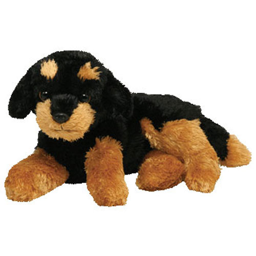 TY Beanie Baby - BRUTUS the Rottweiler Dog (Laying Version) (7 inch)