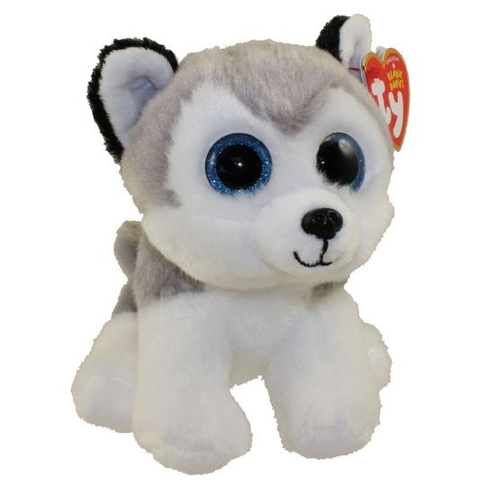 TY Beanie - BUFF the Husky Dog (6 inch): BBToyStore.com - Toys, Plush, Trading Cards, Action Figures & Games online retail store shop sale