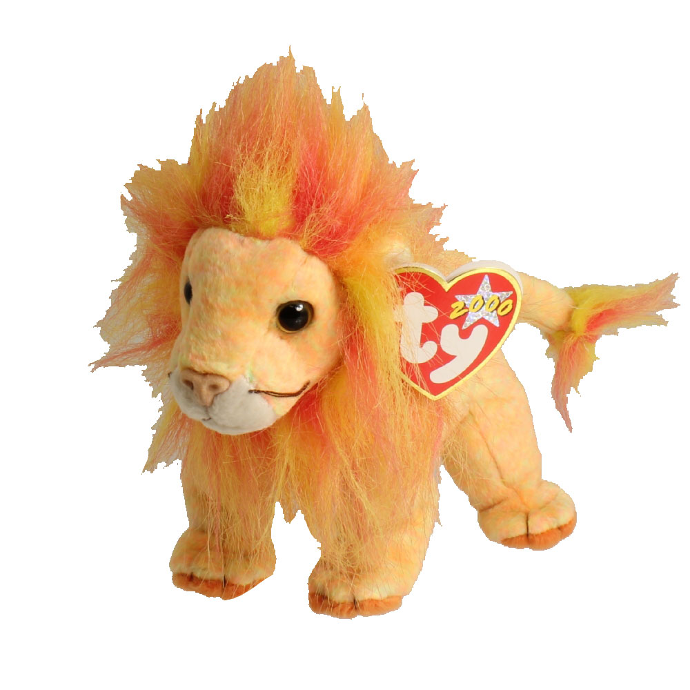 TY Beanie Baby - BUSHY the Lion (7 inch)