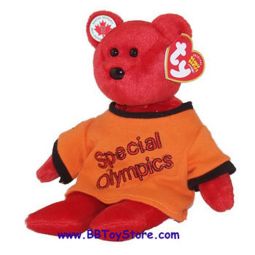 TY Beanie Baby - CANADA the Bear (Special Olympics w/ Orange Shirt & Pin) (8.5 inch)