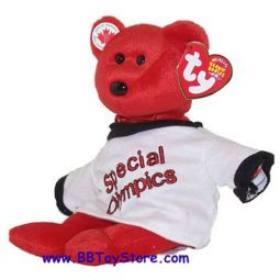 TY Beanie Baby - CANADA the Bear (Special Olympics w/ White Shirt & Pin) (8.5 inch)