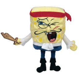 TY Beanie Baby - SPONGEBOB SQUAREPANTS ( CAPTAIN ) (8 inch)