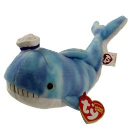 TY Beanie Baby - CAPTAIN the Whale (7 inch)