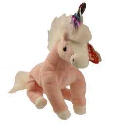 TY Beanie Baby - CHARMER the Pink Unicorn (7.5 inch)
