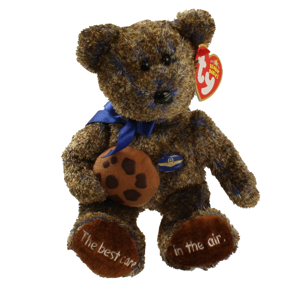 TY Beanie Baby - CHOCOLATE CHIP the Bear (Midwest Airlines 