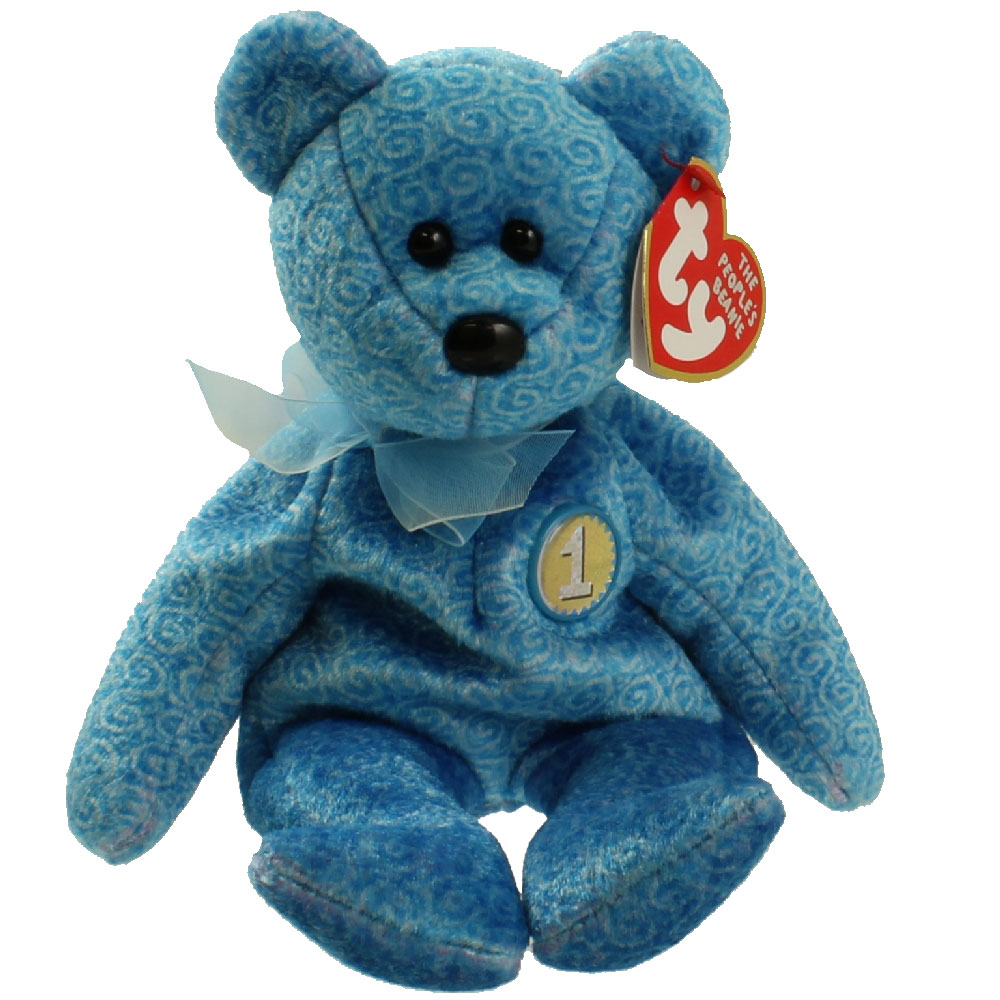 Classy Ty Beanie Baby People's Choice Teddy Bear MWMT Birthday April 30 2001 for sale online 