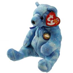 TY Beanie Baby - CLUBBY 6 the Bear (Blue Version) (8 inch)