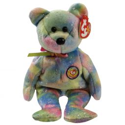 TY Beanie Baby - CLUBBY 6 the Bear (Rainbow Version) (8.5 inch)