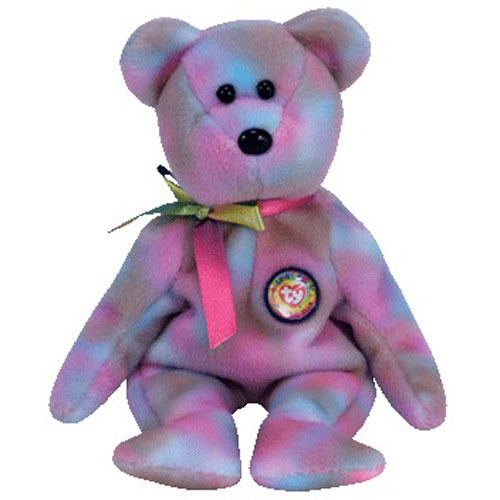 TY Beanie Baby - CLUBBY 7 the Rainbow Bear (8.5 inch): BBToyStore.com