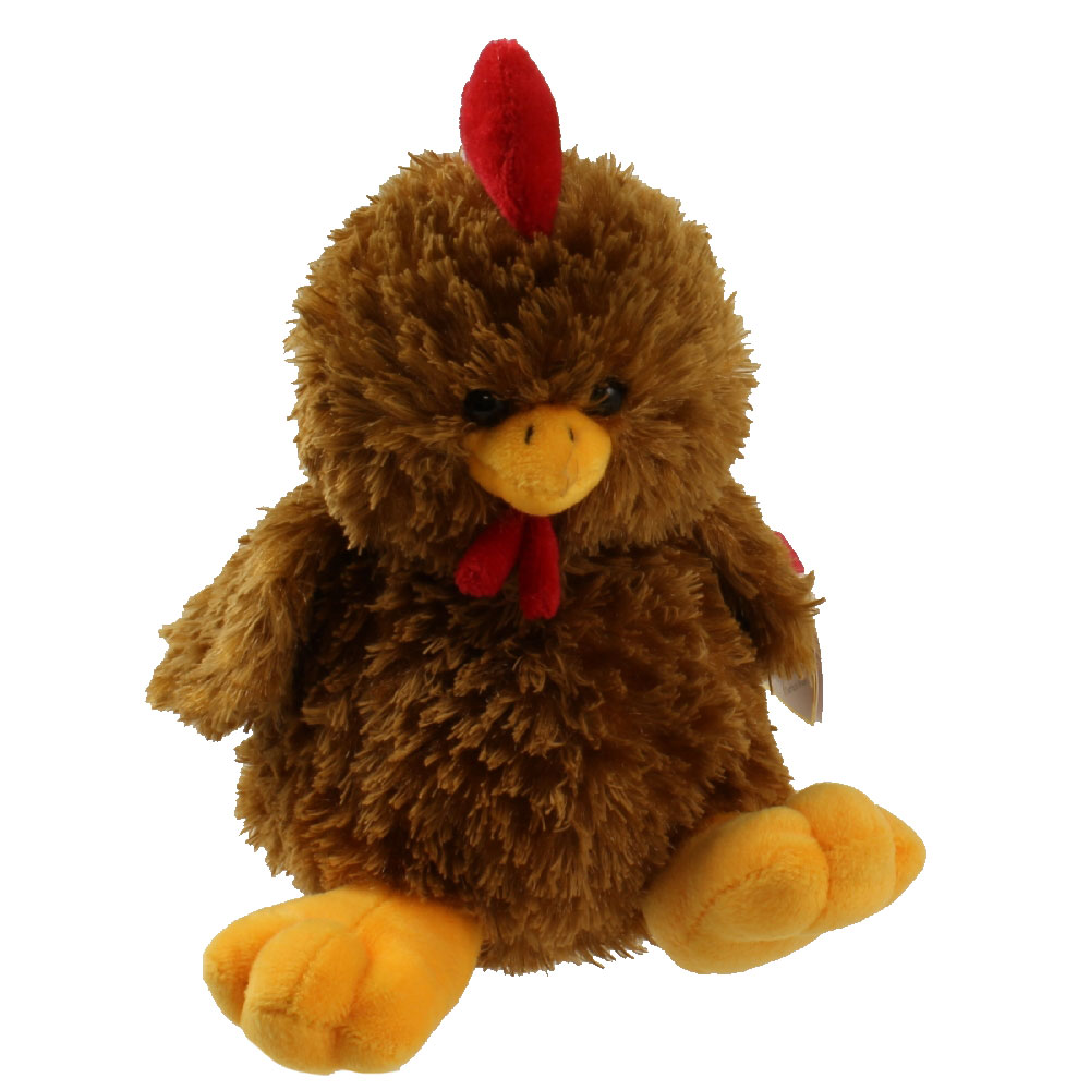TY Beanie Baby - CLUCKY the Chicken (BBOM August 2006) (6 inch)