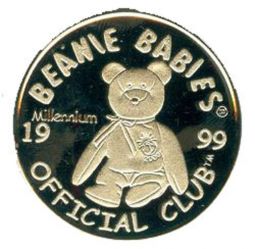 TY Beanie Baby Silver Coin - MILLENNIUM the Bear