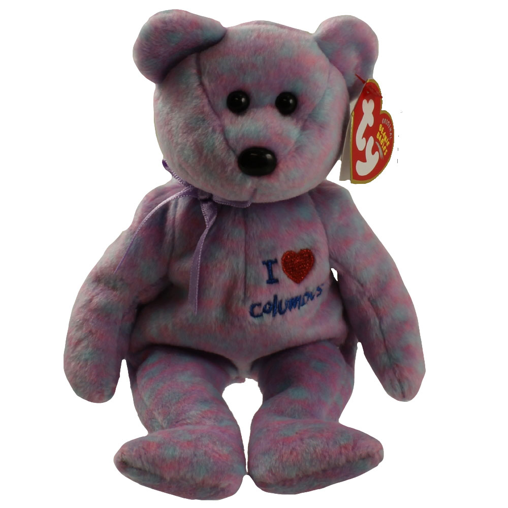 TY Beanie Baby COLUMBUS the Bear (I Love Columbus Show Exclusive) (8.5 inch)