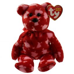 TY Beanie Baby - CUPIDS BOW the Bear (Border's Exclusive) (8.5 inch)