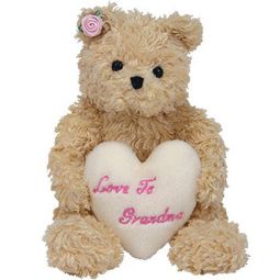 TY Beanie Baby - DEAR HEART the Bear (Hallmark Gold Crown Exclusive) (7 inch)