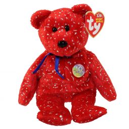 TY Beanie Baby - DECADE the Bear (Red Version) (8.5 inch)