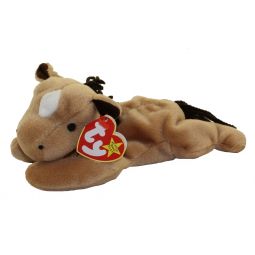 TY Beanie Baby - DERBY the Horse (with star & yarn mane) (8 inch)