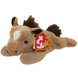 TY Beanie Baby - DERBY the Horse (with star & furry mane) (8 inch)