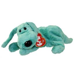 TY Beanie Baby - DIDDLEY the Green Dog (6.5 inch)