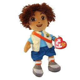 TY Beanie Baby - DIEGO (Blue Shirt & Blue Pants - Nick Jr. - Go Diego Go!) (7.5 inch) Rare!