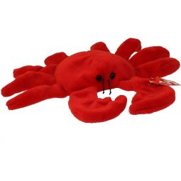 TY Beanie Baby - DIGGER the Crab (Red Version - 4th Gen hang tag) (7 inch)