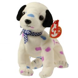 TY Beanie Baby - DIZZY the Dalmatian (colored spots & black ears) (5.5 inch)