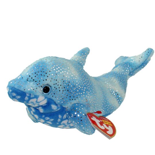 TY Beanie Baby - DOCKS the Blue Dolphin (8 inch):  - Toys,  Plush, Trading Cards, Action Figures & Games online retail store shop sale