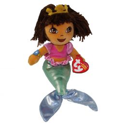 TY Beanie Baby - DORA the Explorer (Mermaid) (7 inch)