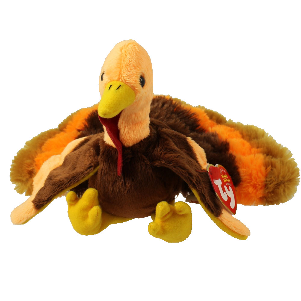 TY Beanie Baby - DRUMSTICK the Turkey (Internet Exclusive) (5.5 inch)