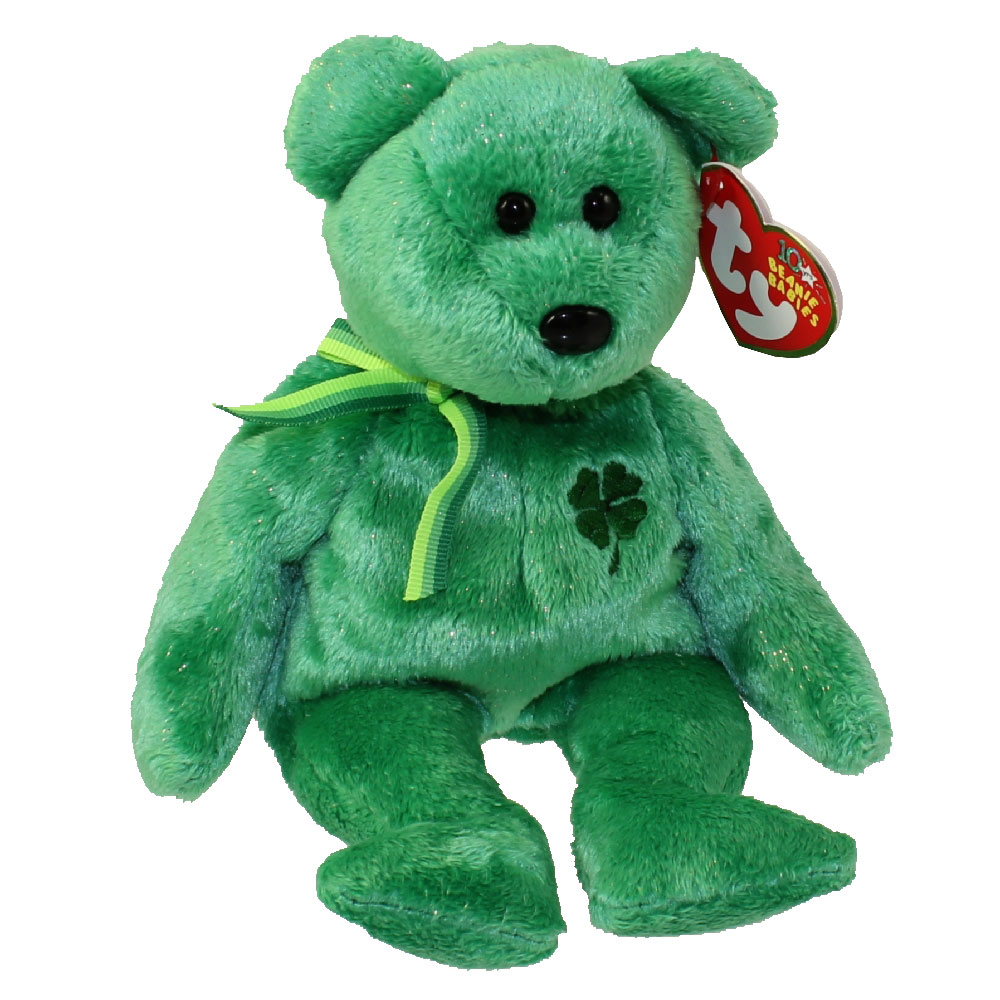 Patricks 8in Ty Beanie Babie 2.0 Bear Code 42011 for sale online Luckier 2008 Irish St 