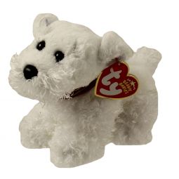 TY Beanie Baby - FARLEY the White Dog (5.5 inch)