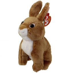 TY Beanie Baby - FIELDS the Brown Bunny Rabbit (7 inch)