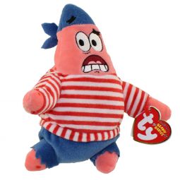 TY Beanie Baby - PATRICK STAR ( FIRST MATE ) (6.5 inch)