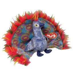 TY Beanie Baby - FLASHY the Peacock (5.5 inch)