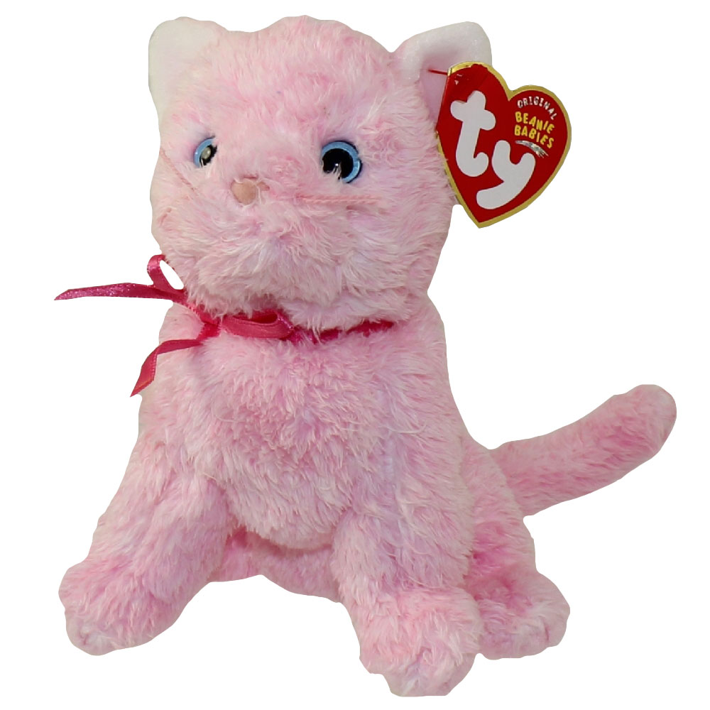 TY Beanie Baby - FLEUR the Pink Cat (6 inch)