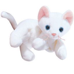 TY Beanie Baby - FLIP the White Cat  (4th Gen hang tag) (7.5 inch)
