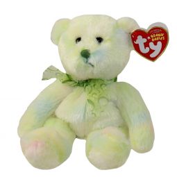 TY Beanie Baby - FLORA the Green Ty-dyed Bear (7.5 inch)