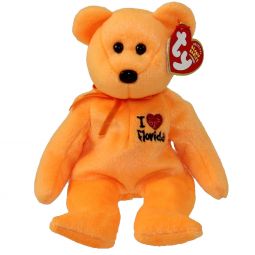 TY Beanie Baby - FLORIDA the Bear (I Love Florida - State Exclusive) (8.5 inch)
