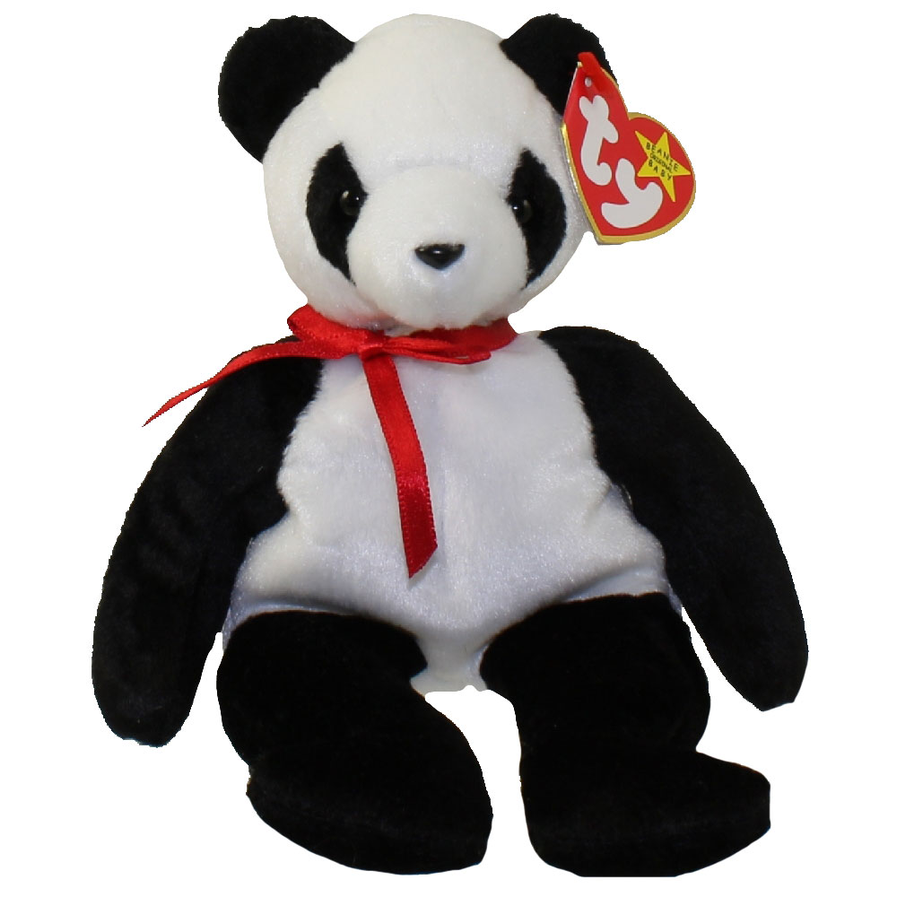 TY Beanie Baby - FORTUNE the Panda Bear (8 inch 