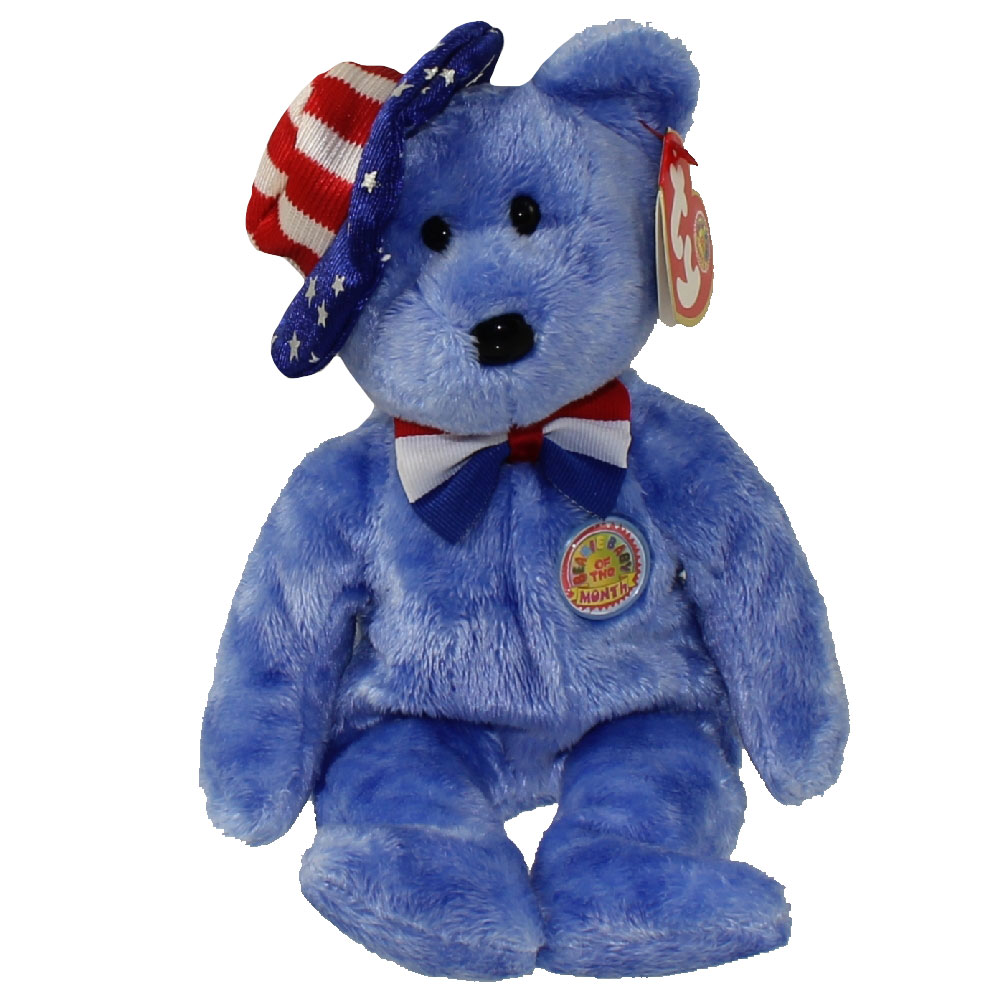 TY Beanie Baby - FOUNDERS the Bear (BBOM July 2005) (8.5 inch)