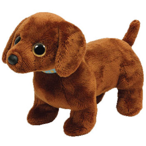 TY Beanie Baby - FRANK the Daschund Dog (Big Eye Version) (7 inch)