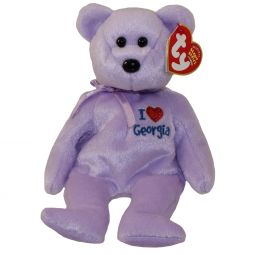 TY Beanie Baby - GEORGIA the Bear (I Love Georgia - State Exclusive) (8.5 inch)