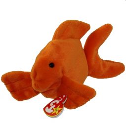 TY Beanie Baby - GOLDIE the Goldfish (4th Gen hang tag) (7.5 inch)