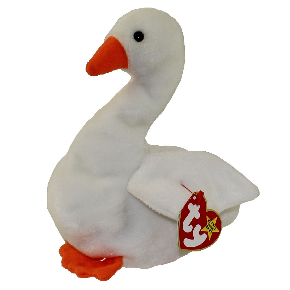 6 inch - MWMTs Stuffed Animal Toy TY Beanie Baby GODDESS the Swan 